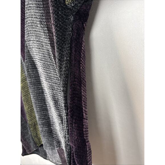 Barbara Holloway Fine Hand Weaving Chenille Cowl Sweater Fits Medium-Large Artsy - Picture 6 of 12